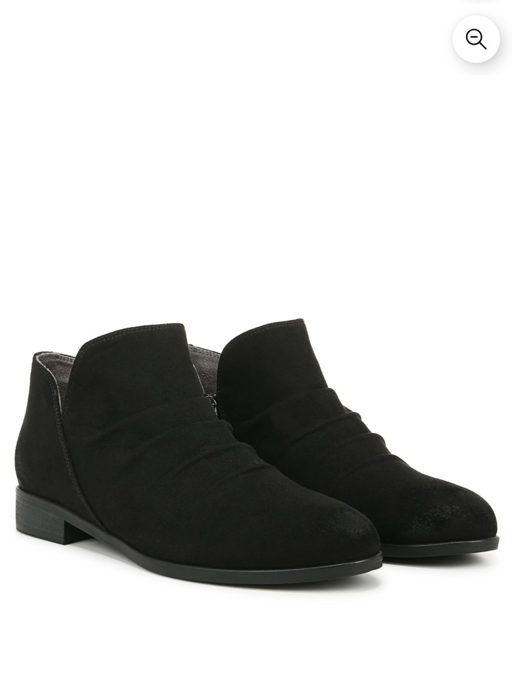 Dr. Scholl's Black Suede Ankle Booties